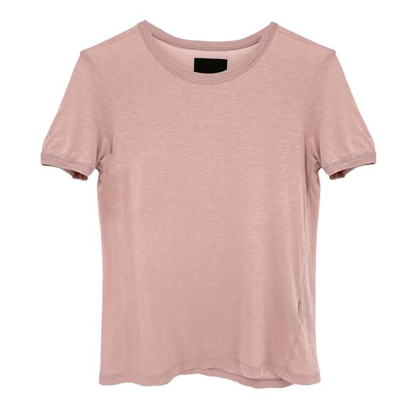 RtA Quinton Ringer Tee Shirt in Blush S - Picture 1 of 9